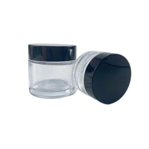 Wholesale Transparency Glass Jars Lip Balm Cream Container Bottle With Bronze Gold Lids from china suppliers