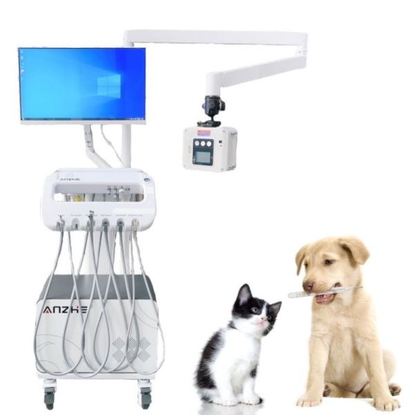 Quality Vet Medical New Portable Dental Device Mobile Dental Unit for Pets Luxury Dental Equipment Trolley Cart With X Ray for sale