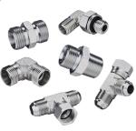 Galvanized Sheet Medium Carbon Steel 90 Degree Elbow Hydraulic Fitting with Male