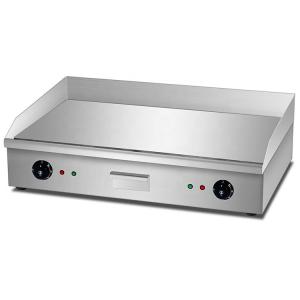 Wholesale Electric Countertop Flat Griddle Plate Silver White 35kg Double Temperature Control Panel from china suppliers