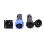 Panel Mount Power Waterproof Plug Connector Socket M20 20A For Aircraft