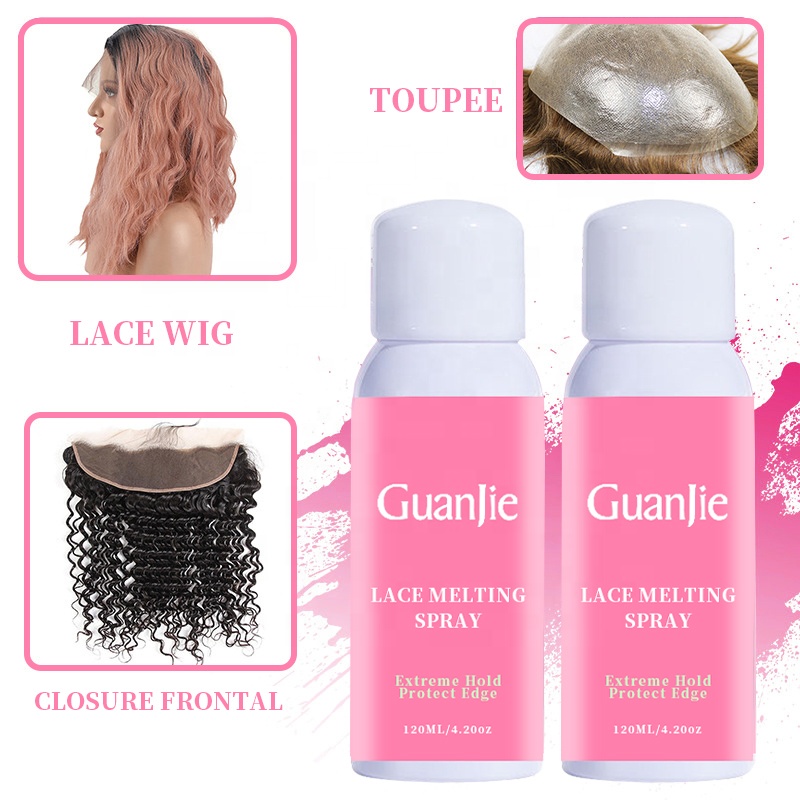 Custom Private Label Lace Wig Glue Spray Extra Strong Hold For Best Lace Melting