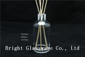 Wholesale clear 150ml empty aroma reed diffuser bottle with reed sticks from china suppliers