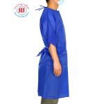 Lightweight 35gsm PP Disposable Gown Contact Isolation Lab Gown