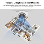Indoor 4MP IP CCTV Network Camera AI Human Motion Dual Light Night Vision