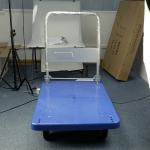 300-500KG Load Capacity Steel Trolley With Foldable Platform And TPR / PU