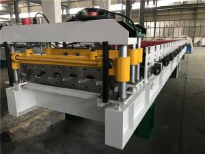 Wholesale 0.4 - 0.6mm Steel Thickness Tile Roll Forming Machine One Complete Chain With Decoiler from china suppliers