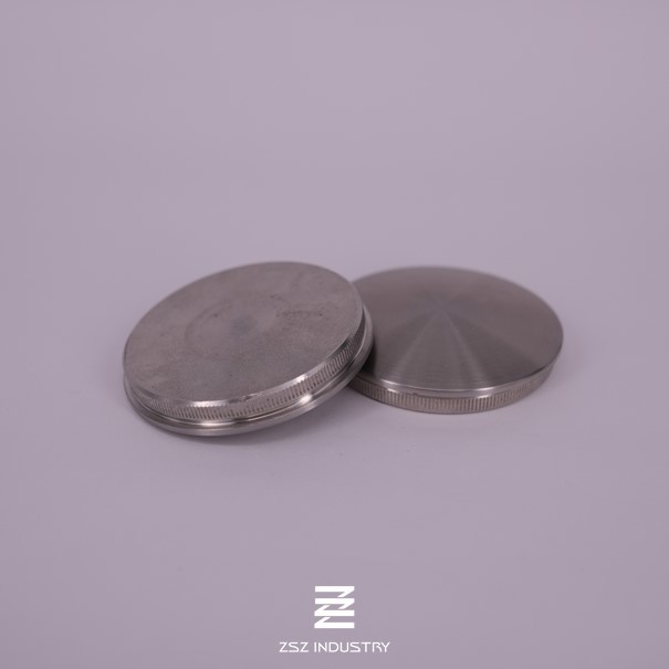 Dome Balustrade End Caps 8mm Height 42.4 X 2.0mm Mounting Satin / Mirror Surface