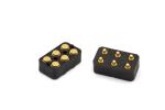 Customized Spring Loaded Connector Male And Female Pogo Pins Connector 6pin For