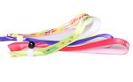 Custom Disposable Woven Cloth Wristbands Heat Transfer Technique SGS Certificate