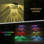 Outdoor Waterproof Solar Yard Fence Light Multiple Colors Solar Led Gate Pillar