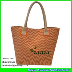 Wholesale LUDA wholesale designer handbags fashion paper straw handbags from china suppliers