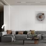 12mm Polished Residential / Commercial Porcelain Tile Rectified Edge 0.05% Water