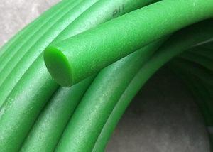 Wholesale Rough Surface PU Polyurethane Round Belt Transmission Green Self Adhesive 85A from china suppliers