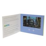 Rechargeable Recordable Video Greeting Card , 2W 8O Paper LCD Video Card