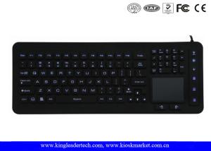Wholesale Fully Sealed Cleanable Backlight Silicone Keyboard With Integrated Touchpad from china suppliers