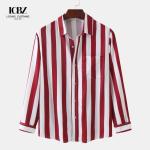 Customized Short Sleeve Hawaiian Shirt for Men in Solid Color Linen Cotton