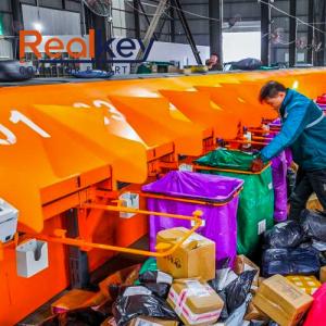 Wholesale Advanced Technology Linear Cross Belt Sorter Efficient Sorting Cartons Clothing Books from china suppliers