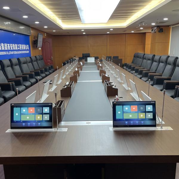 Intelligent Paperless Conference System All In One Motorized Monitor Lift RS232
