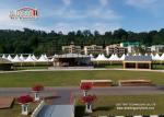 Pagoda Gazebo Marquee / Outdoor PVC Canopy Tent Sun Shade With Sides