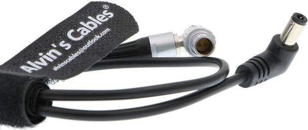 Angle DC to 2 Pin Lemo Cable For Teradek Bolt Transmitter Tilta Battery Plate