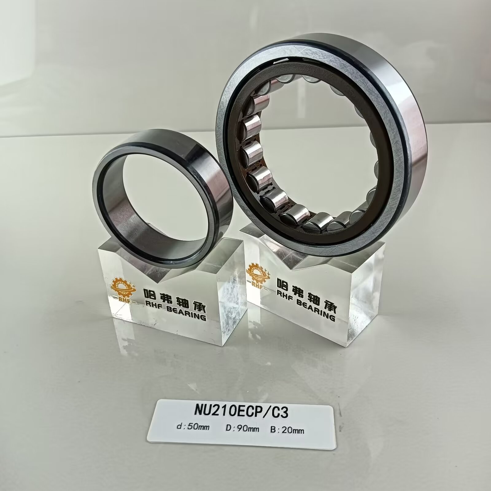 Cylindrical Structure Long Life NU/NJ/NF210ECP Single Row Roller Bearing 50*90*20mm