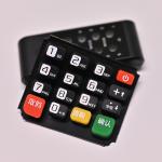 Customized Has conductivity Silicone Rubber Buttons, Carbon Conductive Rubber