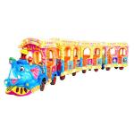 Elephant Lovely Amusement Fun Train Rides / Kiddie Train Ride 14 Riders
