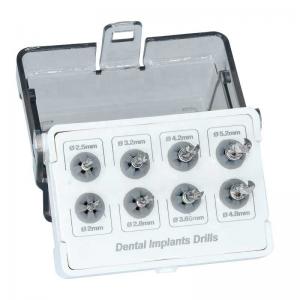 China Portable Implant Dental Surgical Drill Kit Lightweight Silver Gold Color on sale