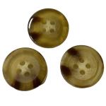 3/4" Four Hole Plastic Fake Horn Coat Buttons ODM Color Use For Coat sweater