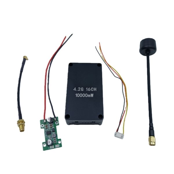 4.2GHz 8-10W RF Power 15CH High-Performance Analog Video Transmitter for Professional Wireless Transmission