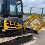 3.5 Ton Kobelco Sk35 Used Kobelco Excavator Magic Screed Blue Color