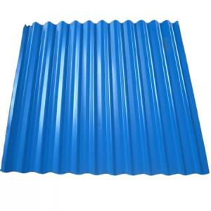 Wholesale PPGI Colored Corrugated Metal Siding 8-35 Micron Blue Corrugated Roofing Sheets from china suppliers