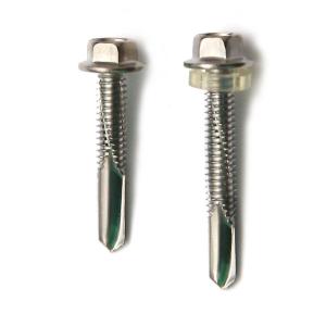 Wholesale DIN 7504-K Stainless SS 410 Self Drilling Screws Hex Washer Head Point #4 NO.4 BSD from china suppliers
