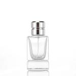 empty glass perfume spray bottle with crimp fine mist cosmetic packaging perfume