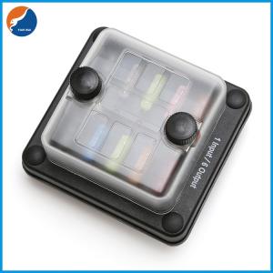 Wholesale Waterproof DC ATC ATO Fuse Blade Block Holder 6 Way Car Vehicle Automotive Fuse Box from china suppliers