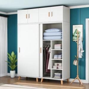 Wholesale Customized Modern Wardrobe Cabinet Wooden Almirah Sliding Door from china suppliers