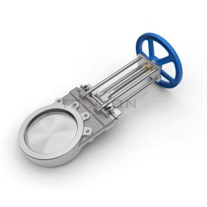 Wholesale PN10 PN16 Slide Gate Pneumatic Air Operated Gate Valve Handwheel Resilient Seated from china suppliers