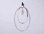 Oval Shape Geometric Collection Pendant Pendant With Zircon Stone 925 Sterling