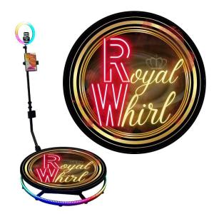 Wholesale 31.5 Inch 3 People Rotating Platform Auto Slow Motion Spinner 360 Booth For Parties from china suppliers