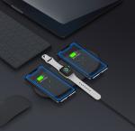 Rubber Oil Coating Multi Devices 3 In 1 Qi Wireless Charger