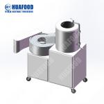 Industrial root vegetable potato washing peeling cutting machine potato cassava