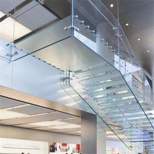 Wholesale EVA PVB SGP Laminated Tempered Glass Clear Toughened Flat Curved 6.38mm To 40.28mm from china suppliers