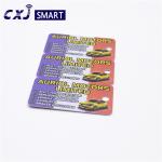 0.76mm 0.84mm Plastic PVC Card Key Tag ODM 3 Up Hot stamping Printing
