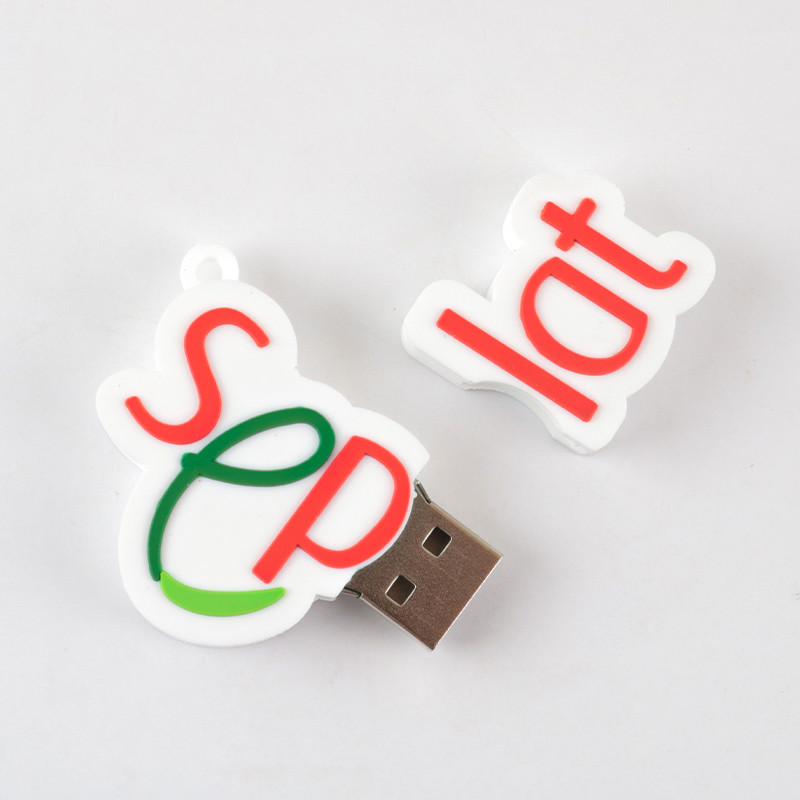 Open Mold Colors Custom USB Flash Drives with USB 2.0 Interface and Flash Memory