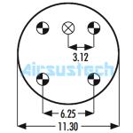 3B14-453 Combination Stud Air Fitting Goodyear Air Spring FT 530-35 436