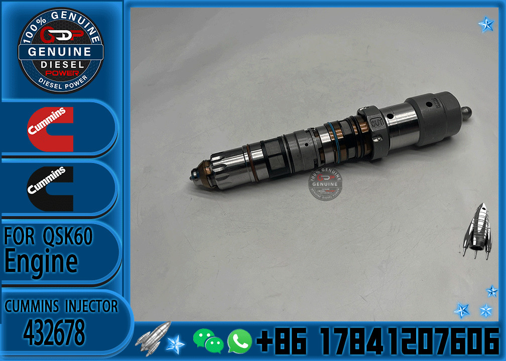 Common Rail Fuel Injector 432678 4088431 4317237 4902827 4902828 4076533 4317224 4326779 4326780 For Cummins QSK23 QSK6