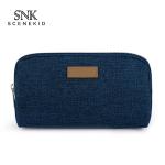 Multifunction Pure Color Custom Logo Zipper Makeup Pouch Triangular Bag