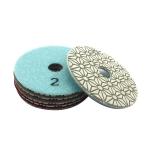 4 inch 3 Steps Concrete Polishing Tools Abrasive Pad 3mm Resin Thickness