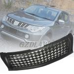 Modern 4x4 Black Front Grill Mesh Accessories For Triton L200 2015-2019